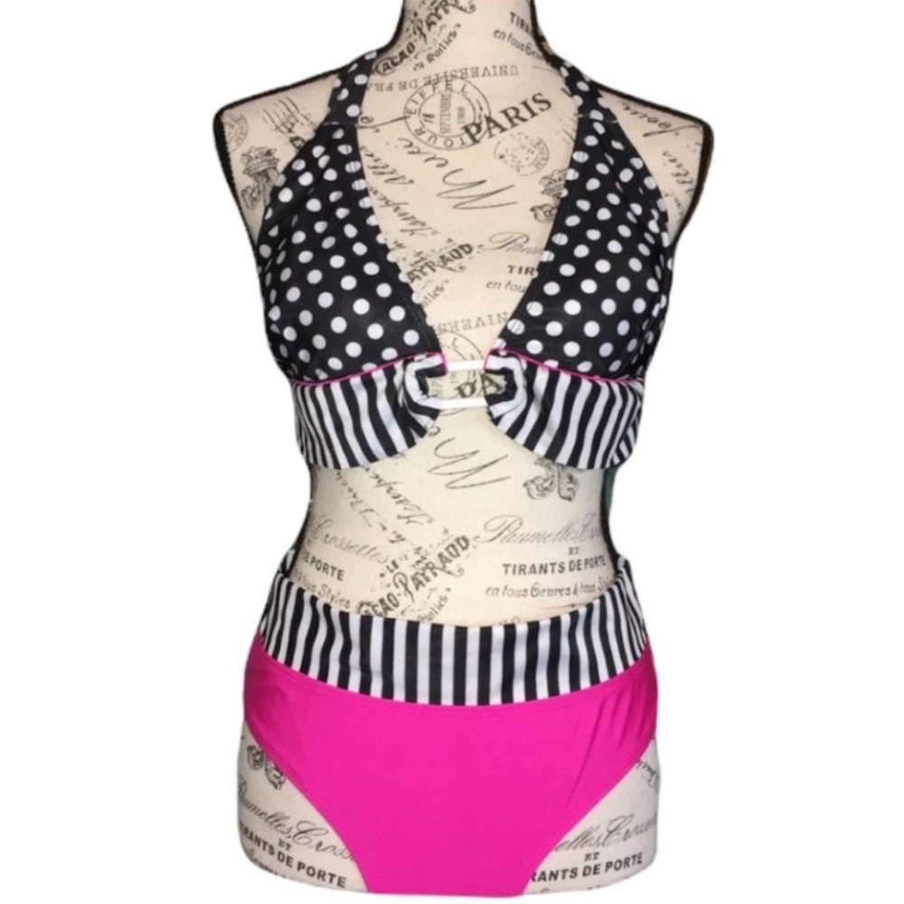 Polka Dots & Stripes Bikini